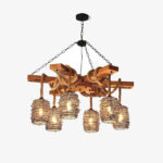 Vintage Farmhouse Chandelier - Image 17