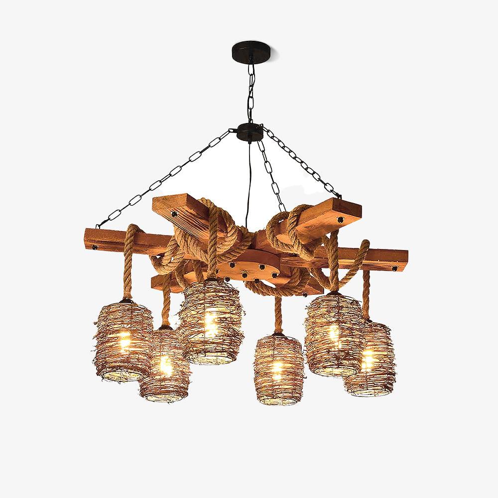 Vintage_Farmhouse_Chandelier.jpg Vintage Farmhouse Chandelier - Image 1