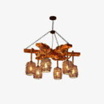 Vintage Farmhouse Chandelier - Image 5