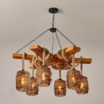 Vintage Farmhouse Chandelier - Image 11