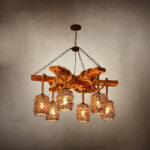 Vintage Farmhouse Chandelier - Image 14