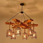 Vintage Farmhouse Chandelier - Image 9