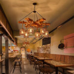 Vintage Farmhouse Chandelier - Image 3