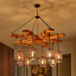 Vintage Farmhouse Chandelier - Image 2