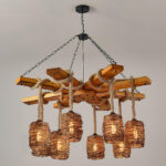 Vintage Farmhouse Chandelier - Image 8