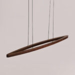 Walnut Arc Linear Pendant Lamp - Image 18