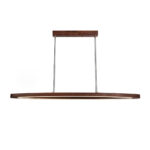 Walnut Arc Linear Pendant Lamp - Image 12