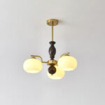 Walnut Beige Orb Chandelier - Image 11
