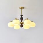 Walnut Beige Orb Chandelier - Image 6