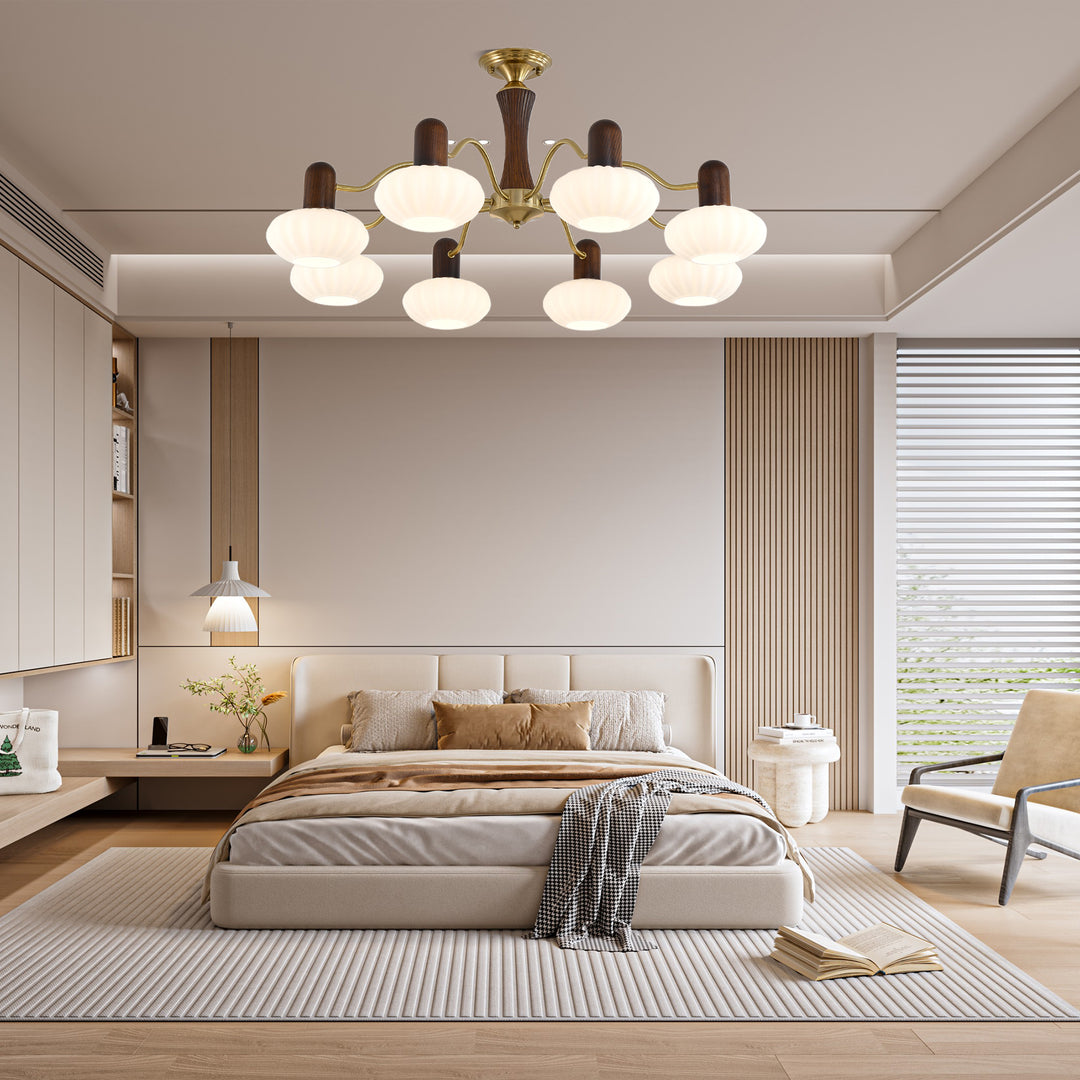 Walnut Color Embrace Chandelier - Image 5