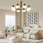 Walnut Color Embrace Chandelier - Image 3