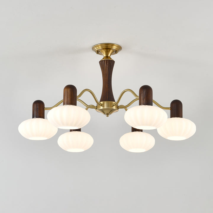 Walnut Color Embrace Chandelier - Image 20
