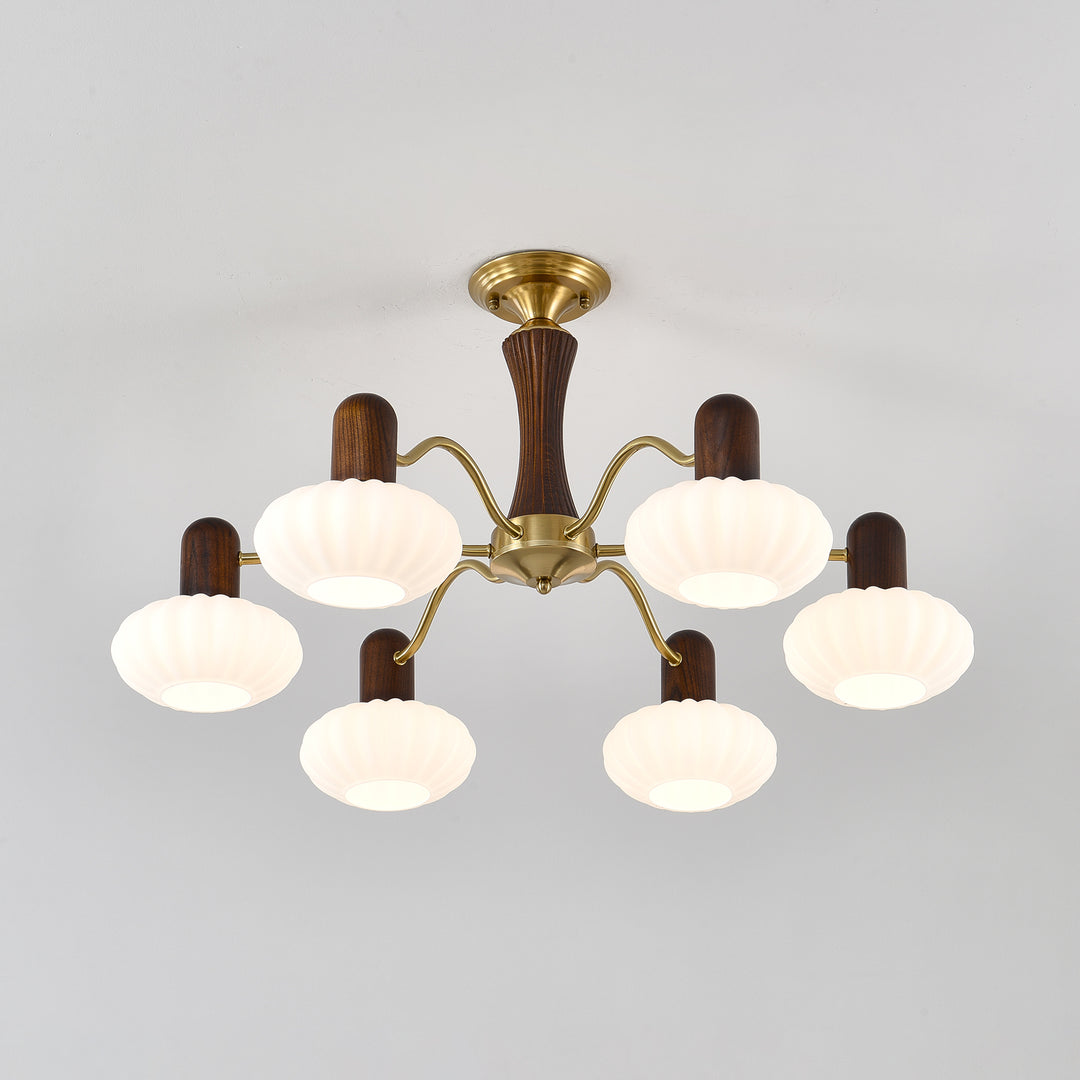 Walnut Color Embrace Chandelier - Image 10