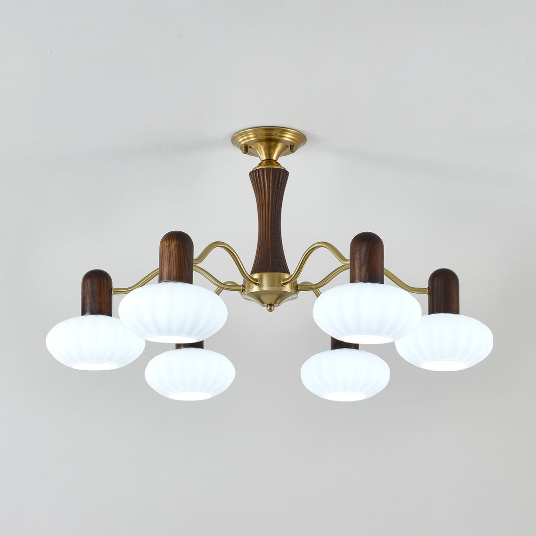 Walnut Color Embrace Chandelier - Image 12