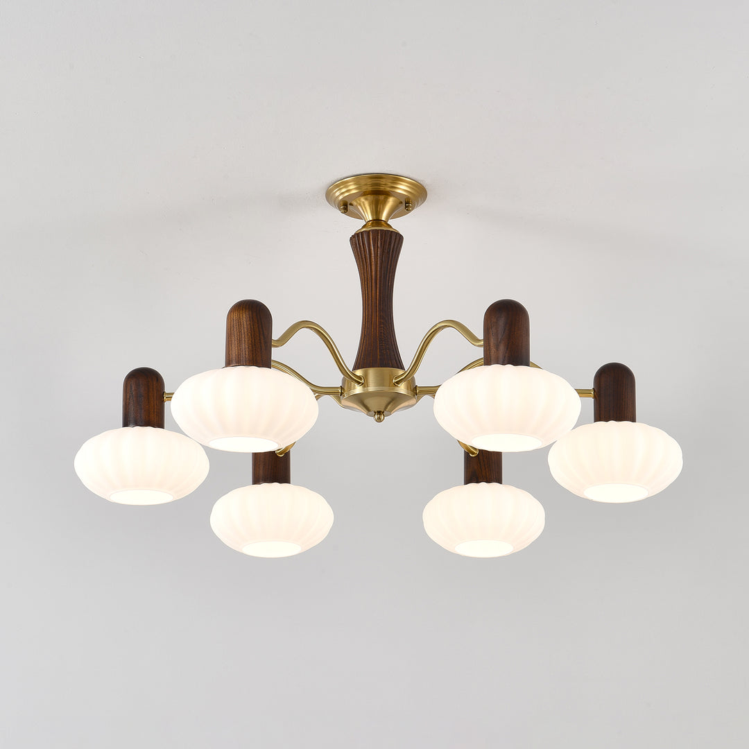 Walnut Color Embrace Chandelier - Image 13