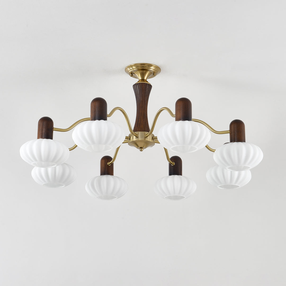 Walnut Color Embrace Chandelier - Image 15