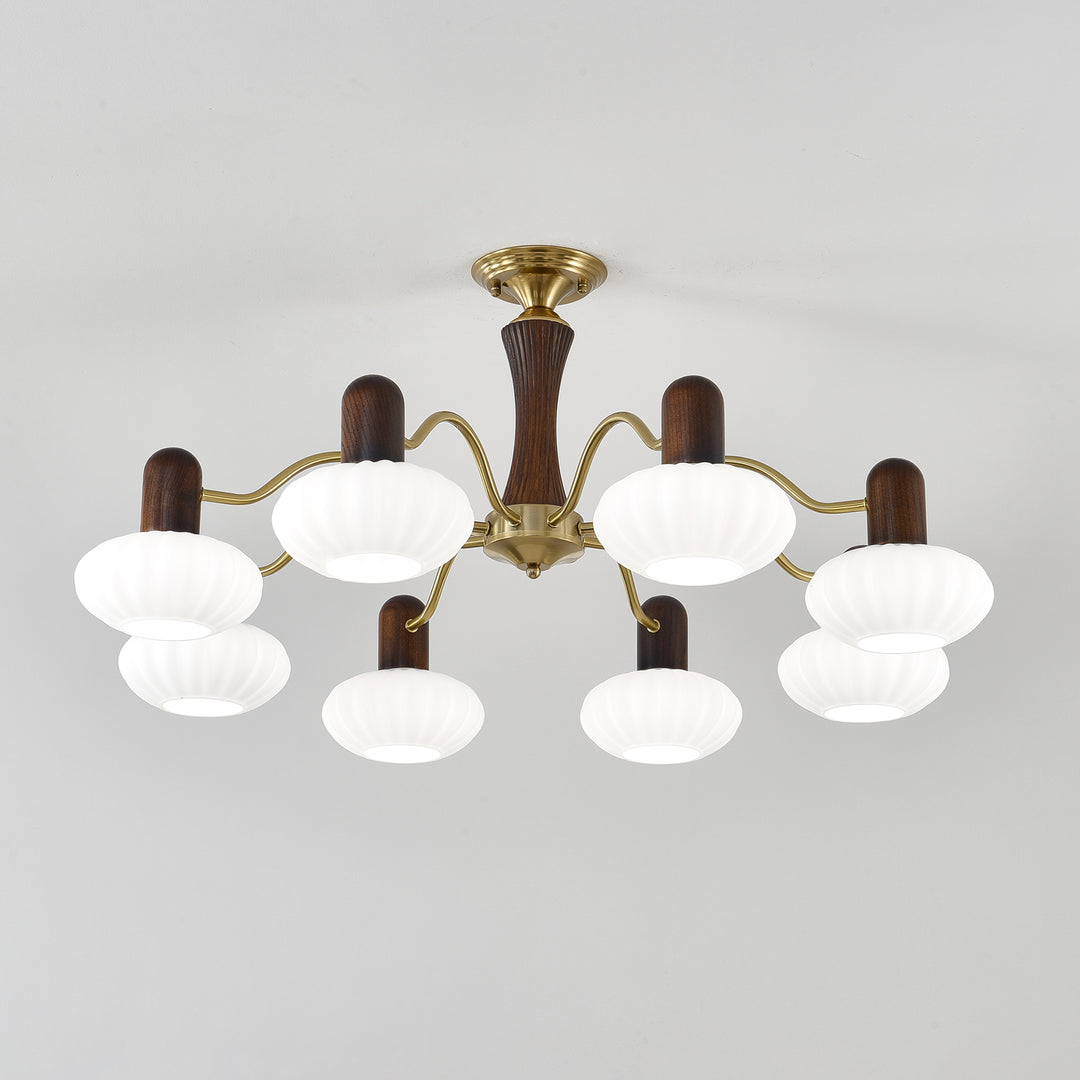 Walnut Color Embrace Chandelier - Image 17