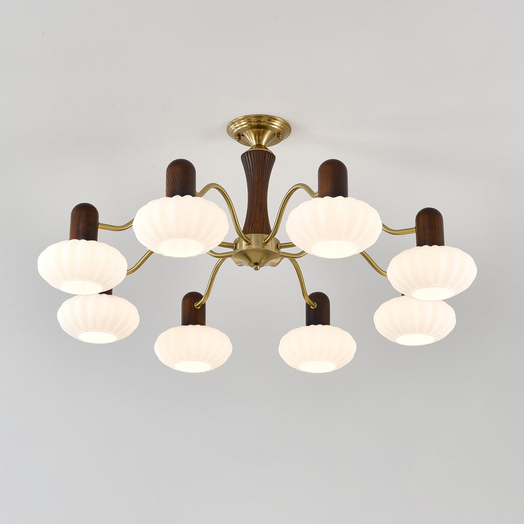 Walnut Color Embrace Chandelier - Image 18