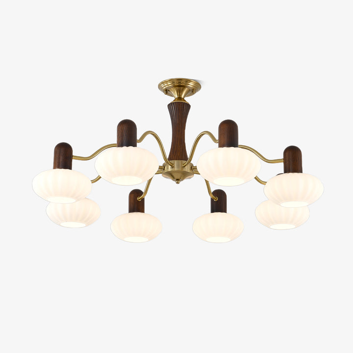Walnut Color Embrace Chandelier - Image 19