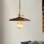 Walnut Conical Pendant Light - Image 16