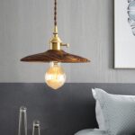 Walnut Conical Pendant Light - Image 14