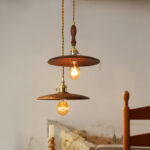 Walnut Conical Pendant Light - Image 18