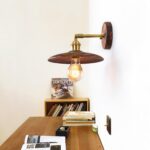Walnut Flared Wall Light - Image 4