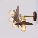 Walnut Flared Wall Light - Image 11