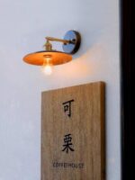 Walnut Flared Wall Light - Image 5