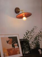 Walnut Flared Wall Light - Image 6