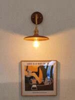 Walnut Flared Wall Light - Image 9