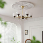 Walnut Glass Ball Chandelier - Image 10