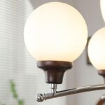 Walnut Glass Ball Chandelier - Image 15