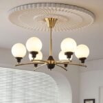 Walnut Glass Ball Chandelier - Image 18