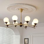 Walnut Glass Ball Chandelier - Image 19
