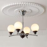 Walnut Glass Ball Chandelier - Image 5