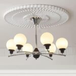 Walnut Glass Ball Chandelier - Image 6