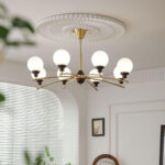 Walnut Glass Ball Chandelier - Image 2