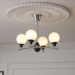 Walnut Glass Ball Chandelier - Image 9