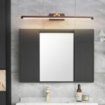 Walnut Color Linear LED Wall Light - Image 4