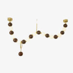 Walnut Bead Necklace Chandelier - Image 19