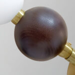 Walnut Bead Necklace Chandelier - Image 15