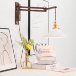 Walnut Swing Arm Wall Lamp - Image 12