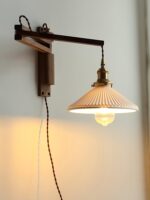 Walnut Swing Arm Wall Lamp - Image 5