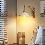 Walnut Swing Arm Wall Lamp - Image 3
