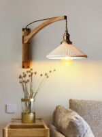 Walnut Swing Arm Wall Lamp - Image 13