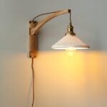 Walnut Swing Arm Wall Lamp - Image 8