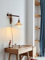 Walnut Swing Arm Wall Lamp - Image 17