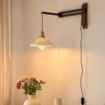 Walnut Swing Arm Wall Lamp - Image 18