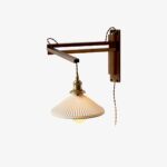 Walnut Swing Arm Wall Lamp - Image 9